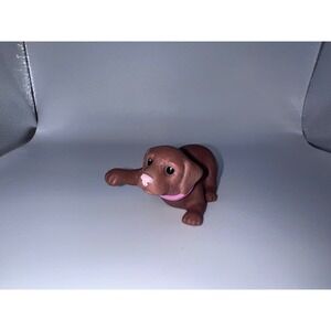 VTG Mattel BARBIE Bobbin' Bow-Wows Chocolate Lab Dog Toy‎ Figure Y2K Doll Life